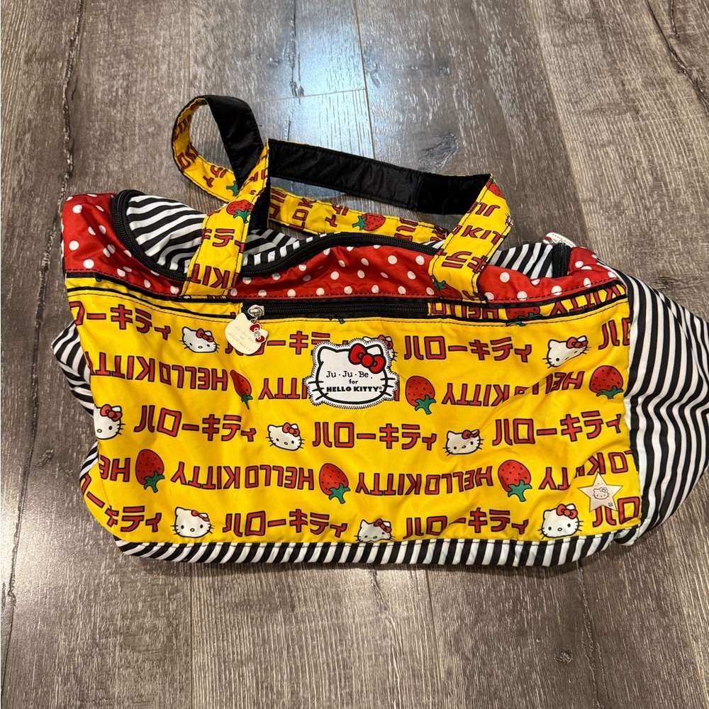 Ju-Ju-Be x Hello Kitty Strawberry Stripes Duffel Starlet Bag